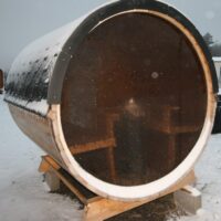 sauna okrągla tarasowa